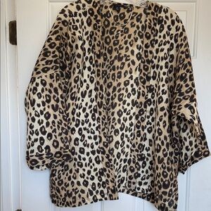 Leopard Print Women's Coat